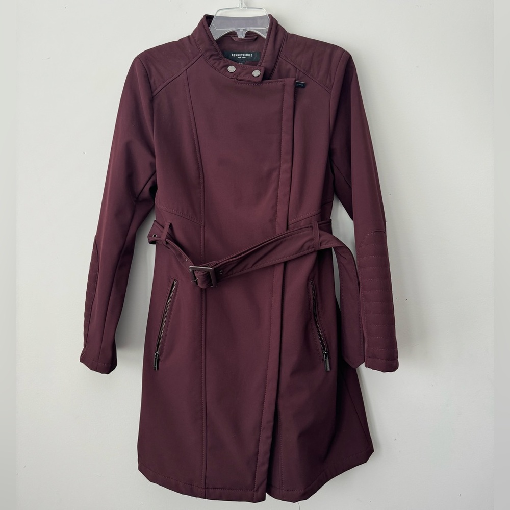 Kenneth Cole Burgundy Red Winter Coat